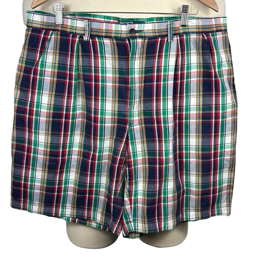 Men's Polo Ralph Lauren Tyler‎ 100% Cotton Multicolored Plaid Shorts 38